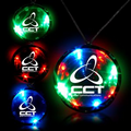 2 3/4" Light Up Infinity Badge w/ Necklace